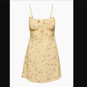 Aritzia Wilfred Bellow Mini Dress in Yellow